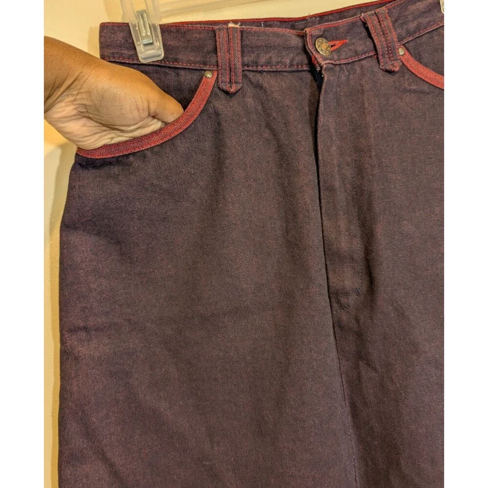 John Sullivan For Pioneer Wear Vintage Women Midi Skirt Denim Western Size 11/12